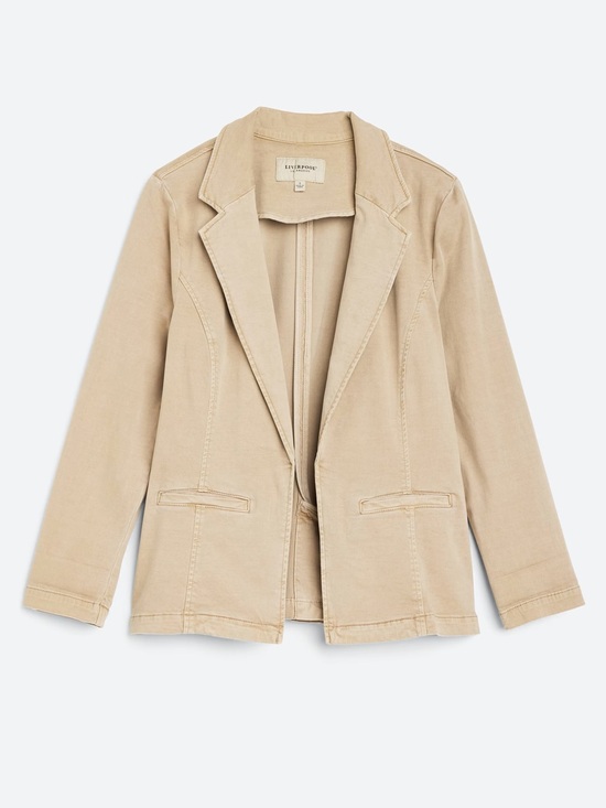 Liverpool Jackets & Blazers - Liverpool Beige Casual Blazer Jacket